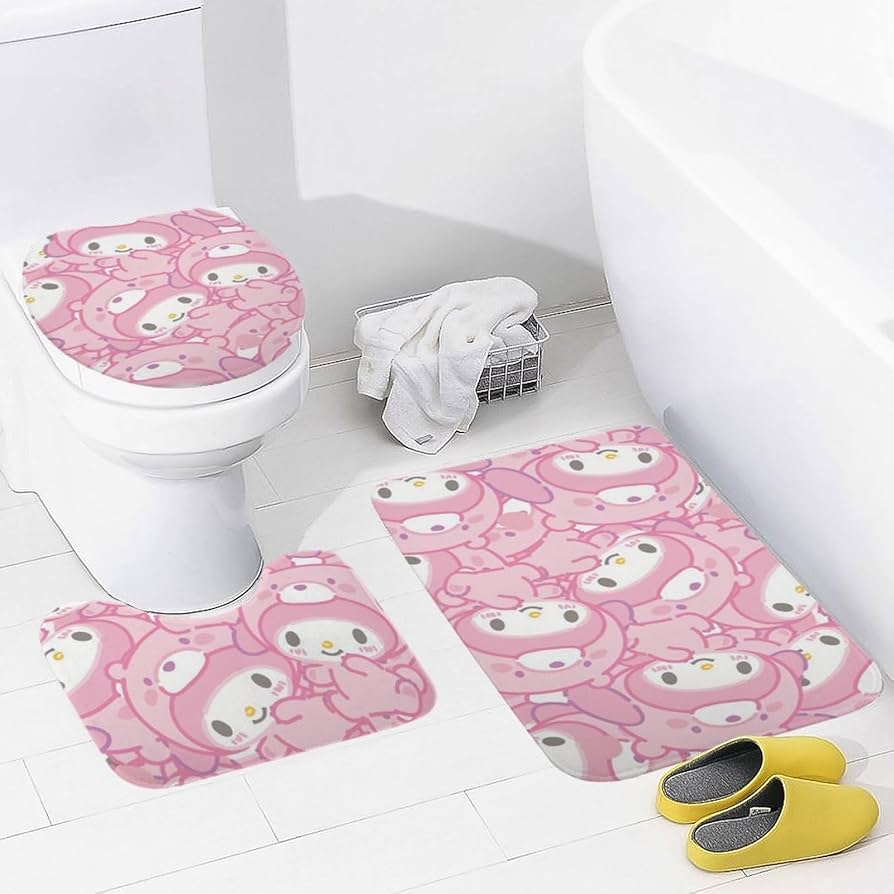 Amazon｜バスマット 3点セット かわいい マイメロ トイレマット